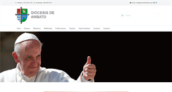Desktop Screenshot of diocesisambato.org